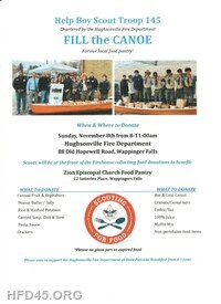 Help Fill The Canoe at our Pancake Breakfast on November 8, from 8am to 11am